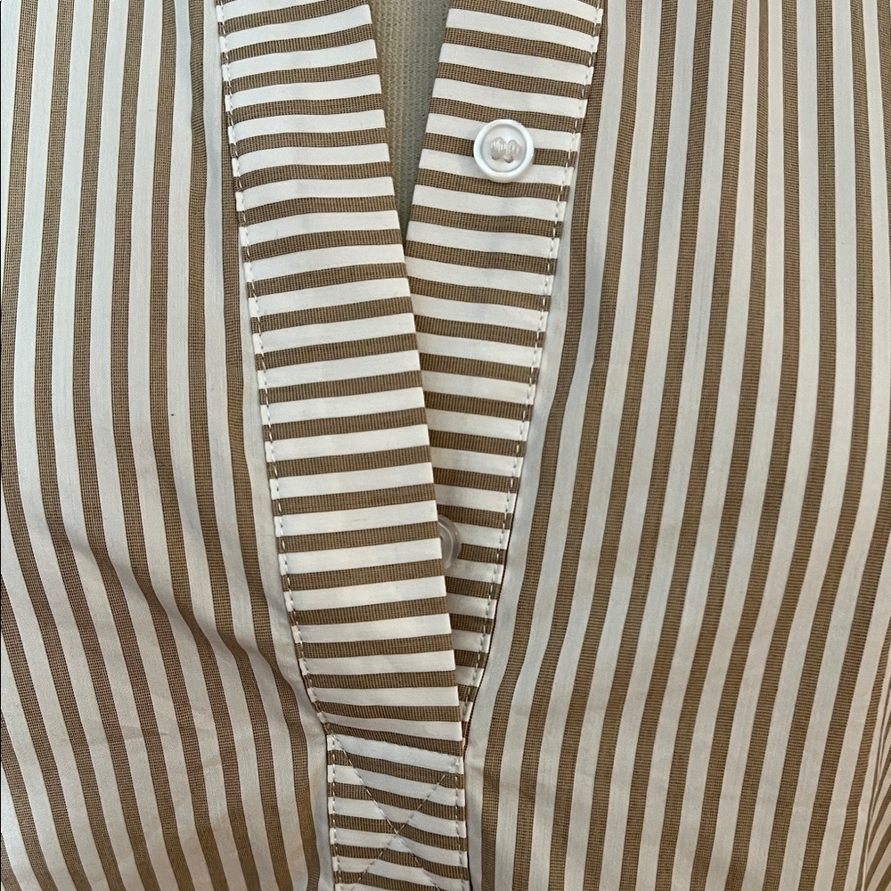 PURETOL by Petra Dieners Elegant Striped Women's Blouse Oversized Cuff Sleeve - Picture 7 of 11